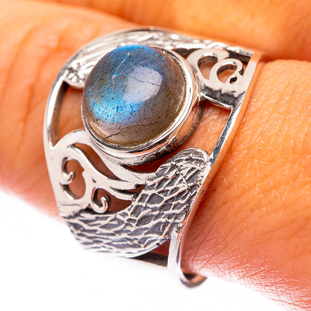 Labradorite Ring Size 10 (925 Sterling Silver) R140534