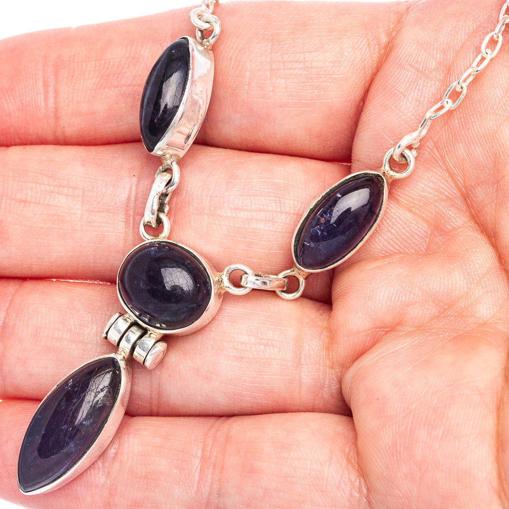 Iolite Necklace 17 1/4" (925 Sterling Silver) N90086