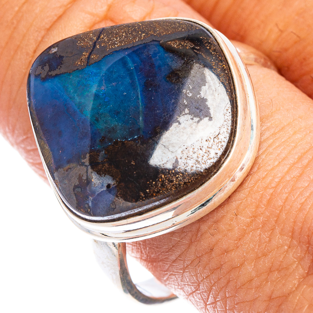Rare Boulder Opal Ring Size 10.75 (925 Sterling Silver) R7429