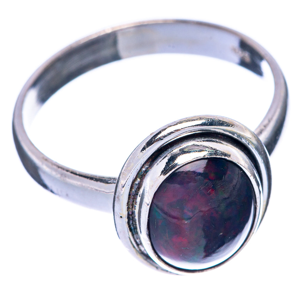 Black Opal Ring Size 10 (925 Sterling Silver) R144743