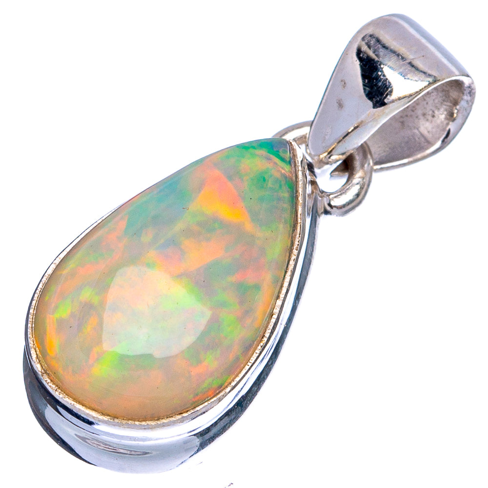 Rare Large Ethiopian Opal Pendant 1" (925 Sterling Silver) P43413