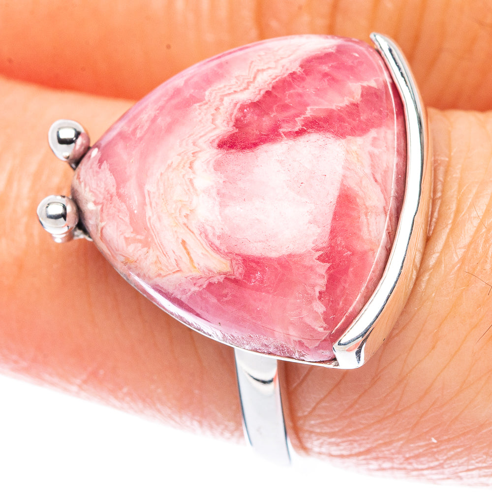 Premium Rhodochrosite 925 Sterling Silver Ring Size 6.75 (925 Sterling Silver) R2730