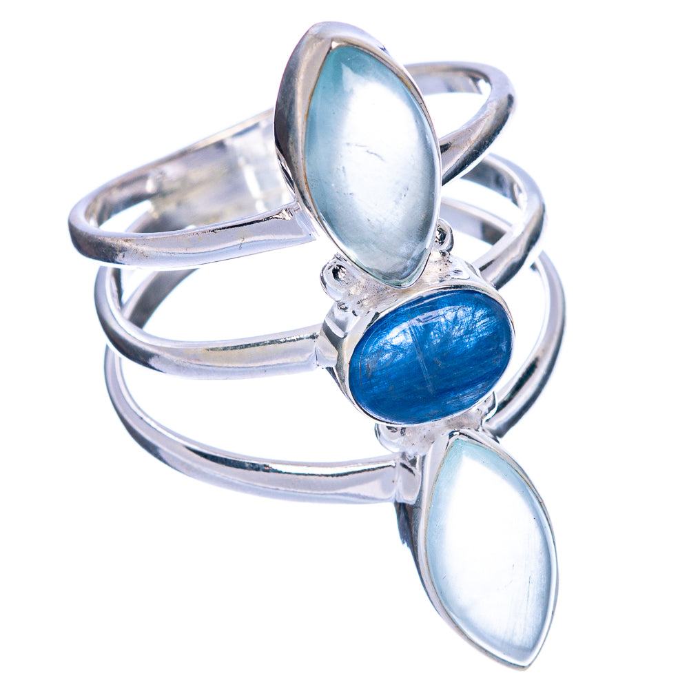 Kyanite, Aquamarine Ring Size 8.75 (925 Sterling Silver) R144473