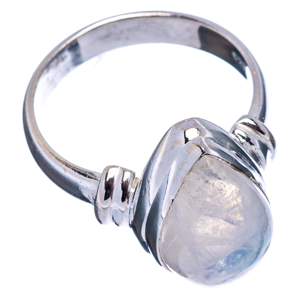 Rainbow Moonstone Ring Size 6 (.925 Sterling Silver)