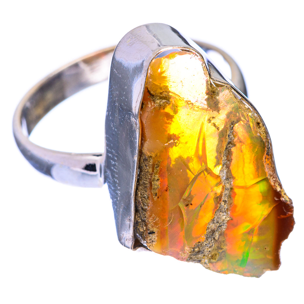 Raw Ethiopian Opal Ring Size 9 (925 Sterling Silver) R141318