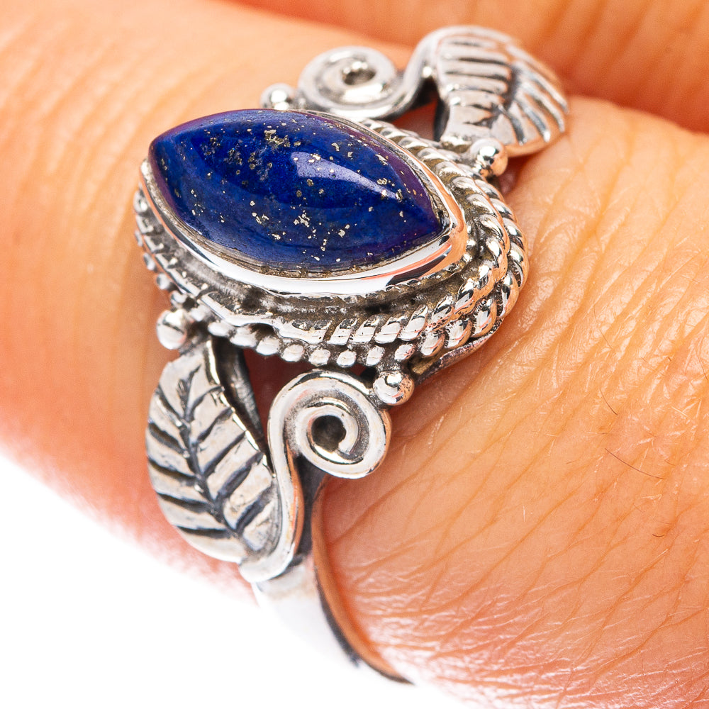 Lapis Lazuli Ring Size 7.75 (925 Sterling Silver) R5539