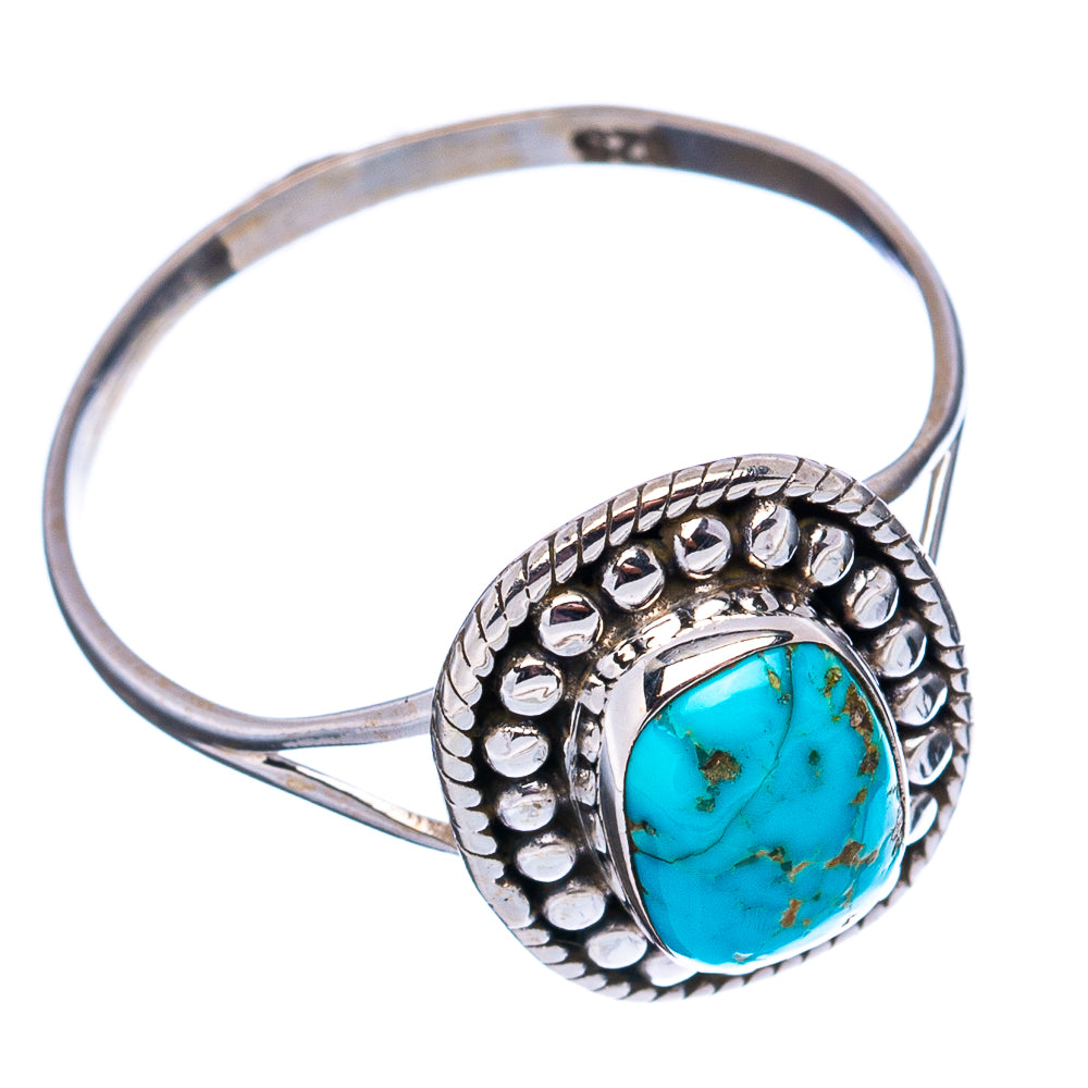 Sonoran South Hill Turquoise Dainty Ring Size 8.75 (.925 Sterling Silver)