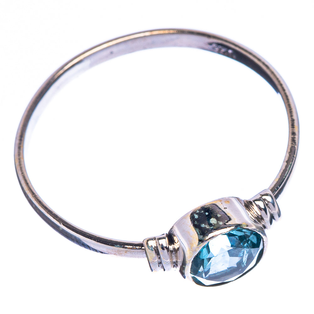 Blue Topaz Dainty Ring Size 8.75 (925 Sterling Silver) R147053