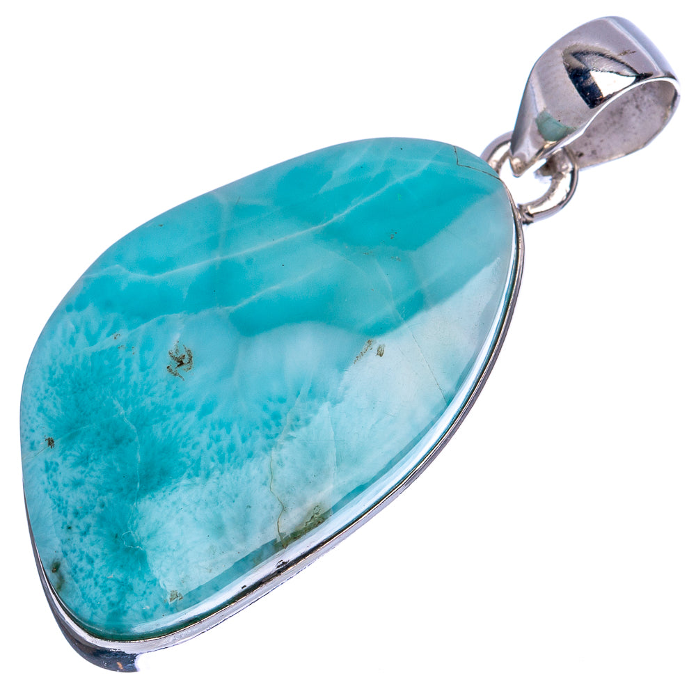 Larimar Pendant 1 5/8" (925 Sterling Silver) P42142