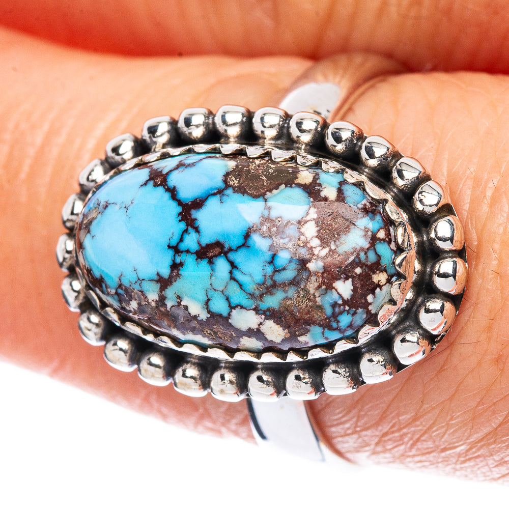 Rare Golden Hills Turquoise Ring Size 8 (925 Sterling Silver) R2871