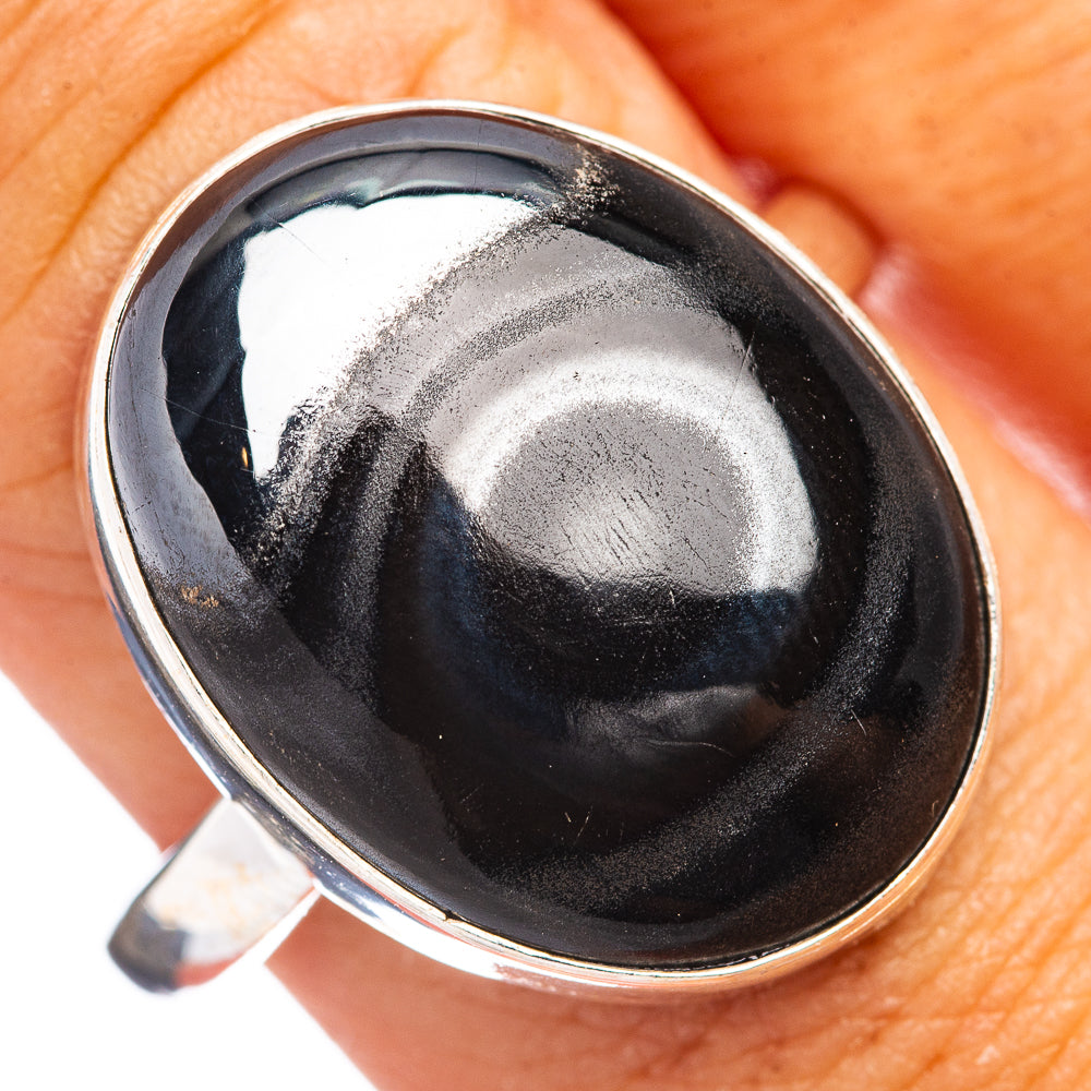 Psilomelane  Ring Size 10.75 (.925 Sterling Silver)