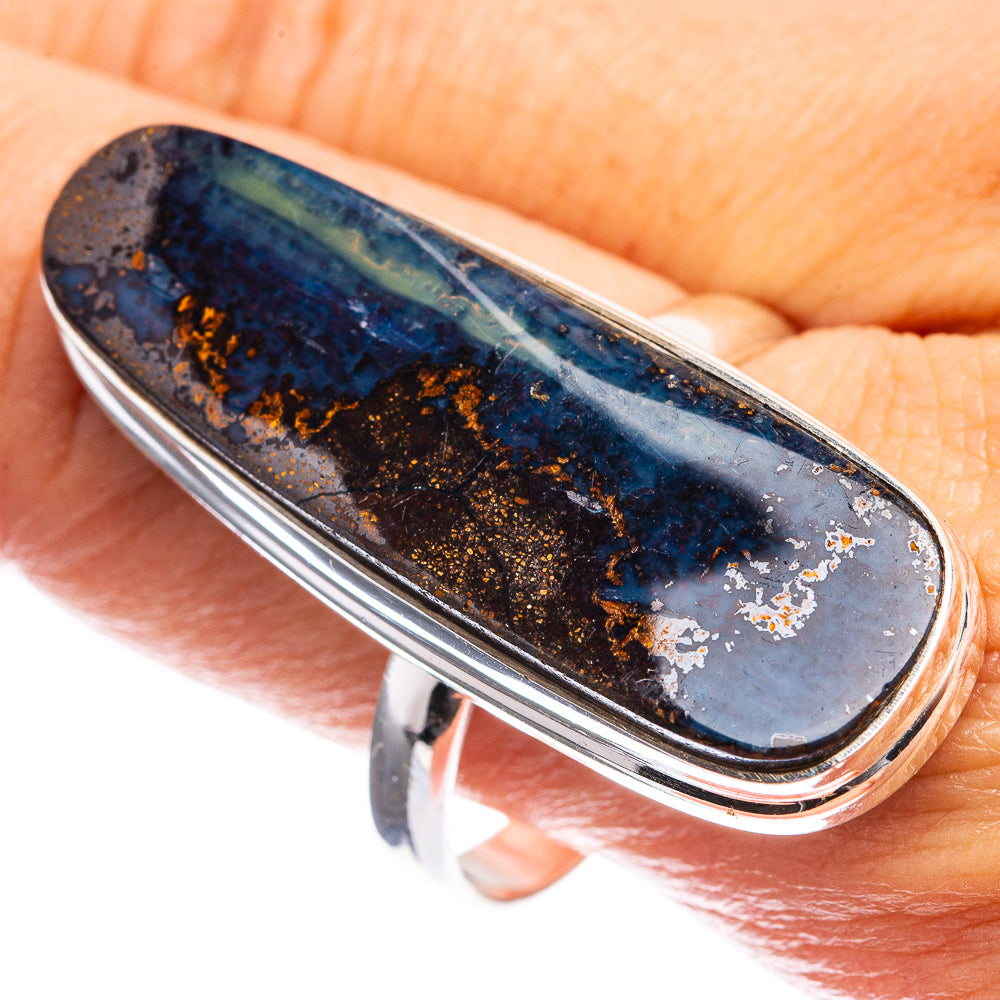 Large Boulder Opal Ring Size 12 (925 Sterling Silver) R143171