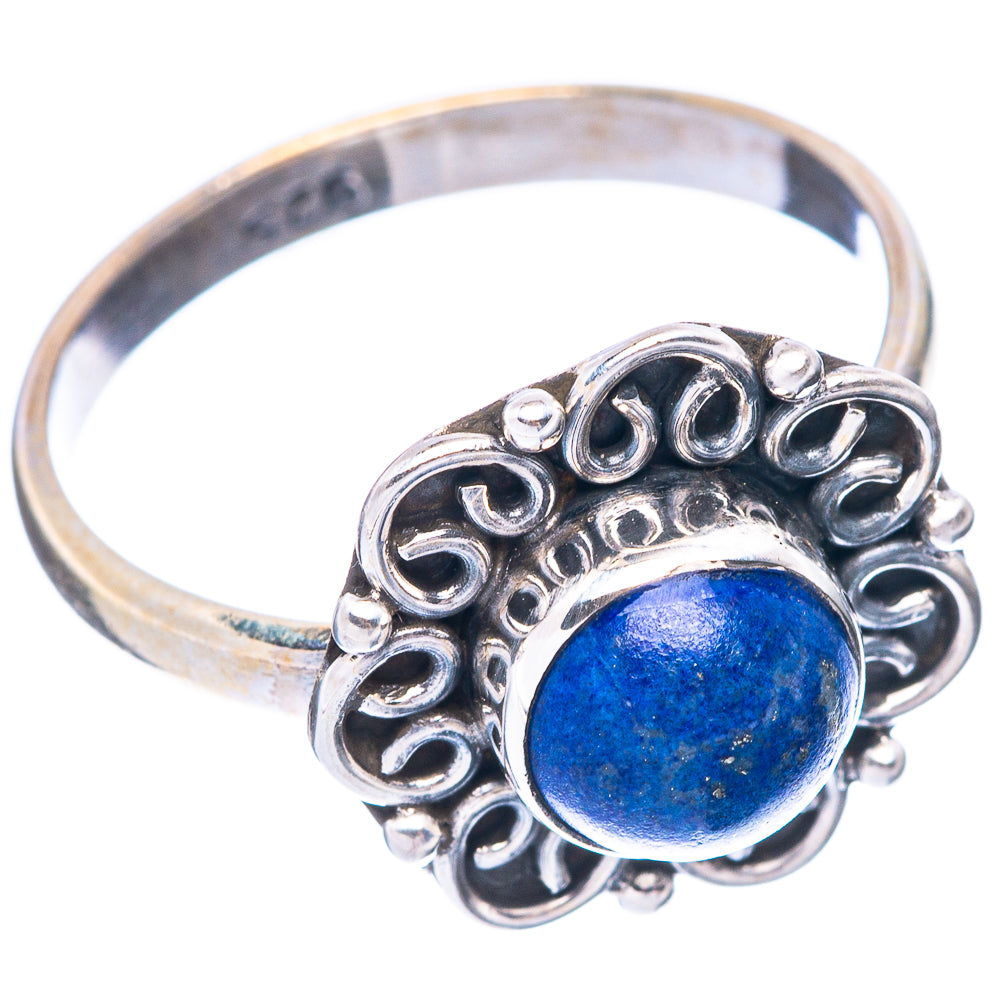 Lapis Lazuli Ring Size 7.75 (925 Sterling Silver) R5646