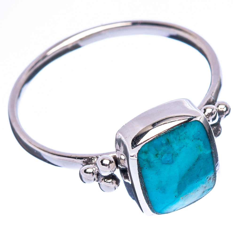 Arizona Turquoise 925 Sterling Silver Ring Size 7.5 Ana Co R2496
