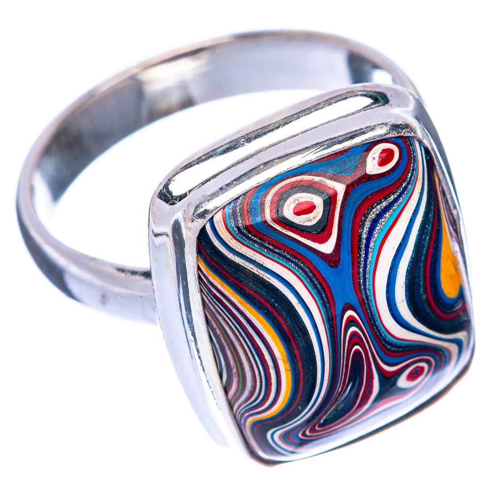 Fordite Ring Size 6.75 (925 Sterling Silver) R144854