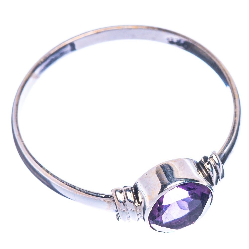 Faceted Amethyst Dainty Ring Size 8.75 (925 Sterling Silver) R1171