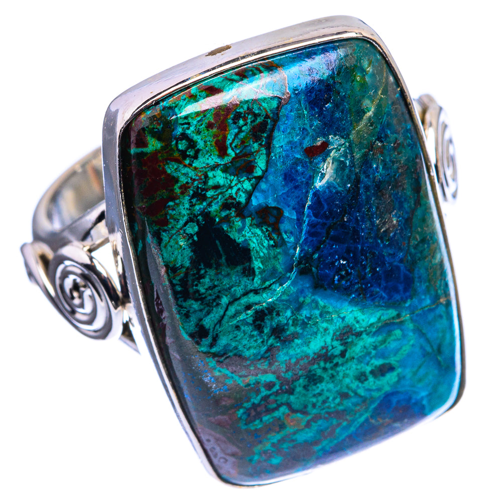 Large Chrysocolla Ring Size 10.25 (925 Sterling Silver) R142512
