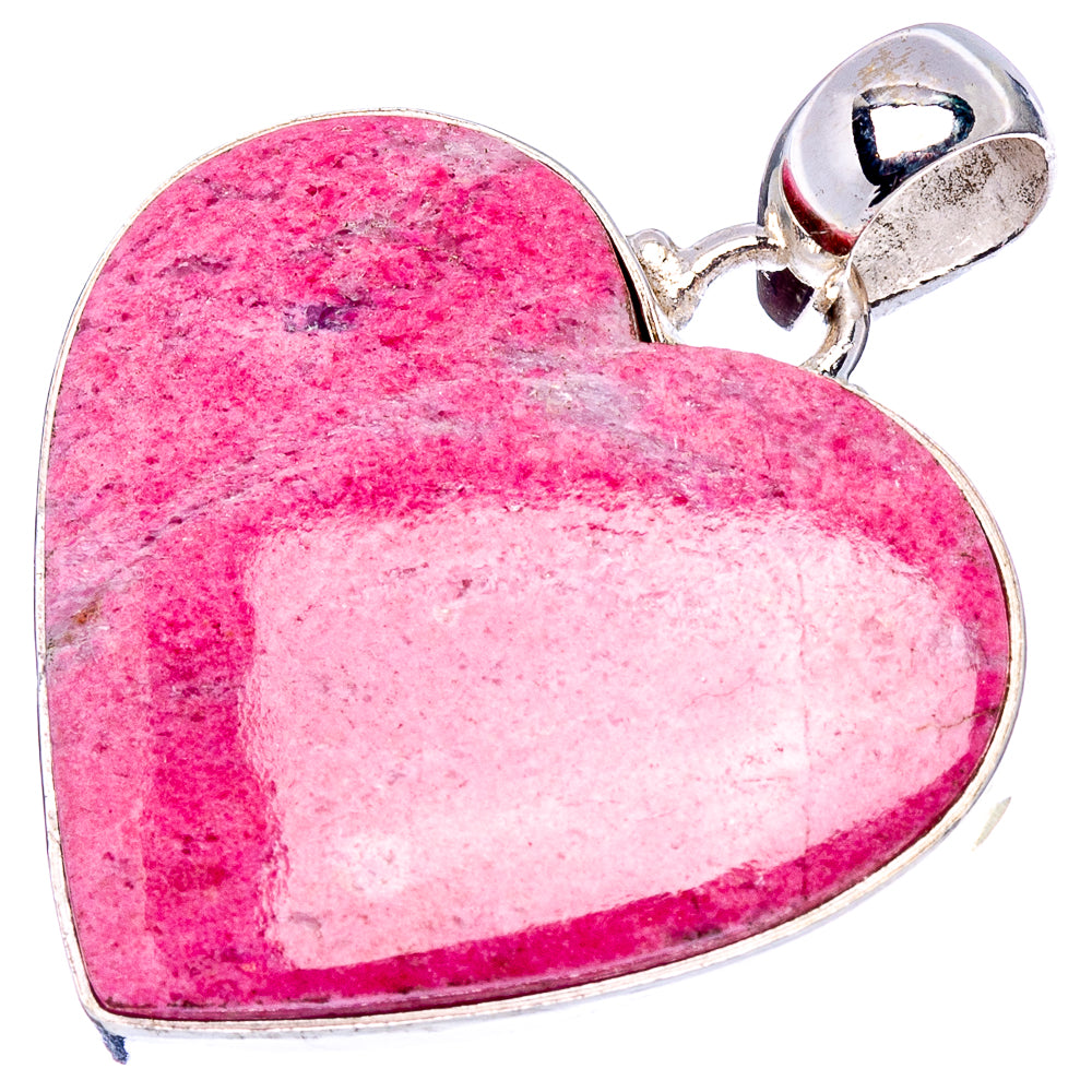 Thulite Pendant 1 1/2" (.925 Sterling Silver)