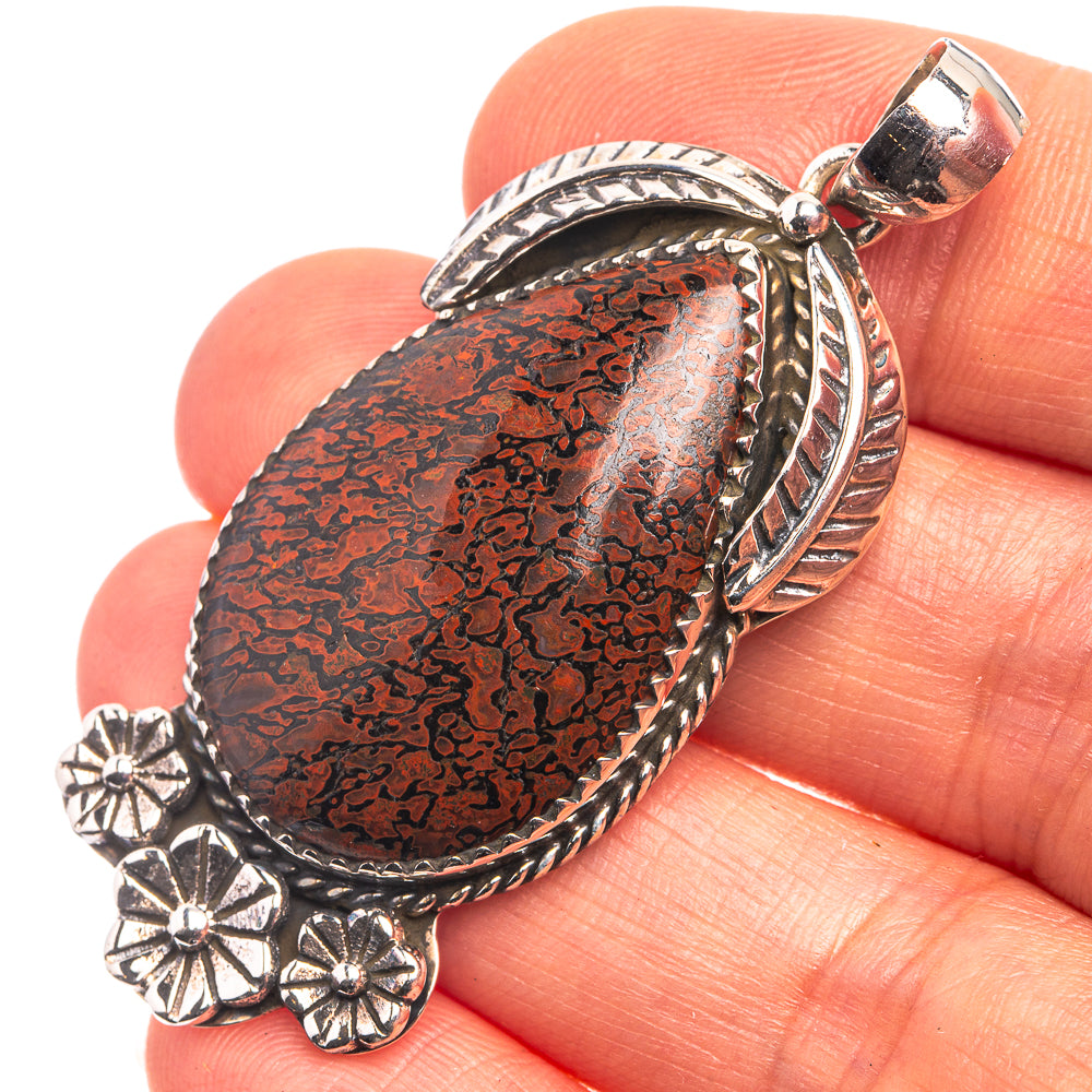 Dinosaur Bone Pendant 2 1/8" (925 Sterling Silver) P38929