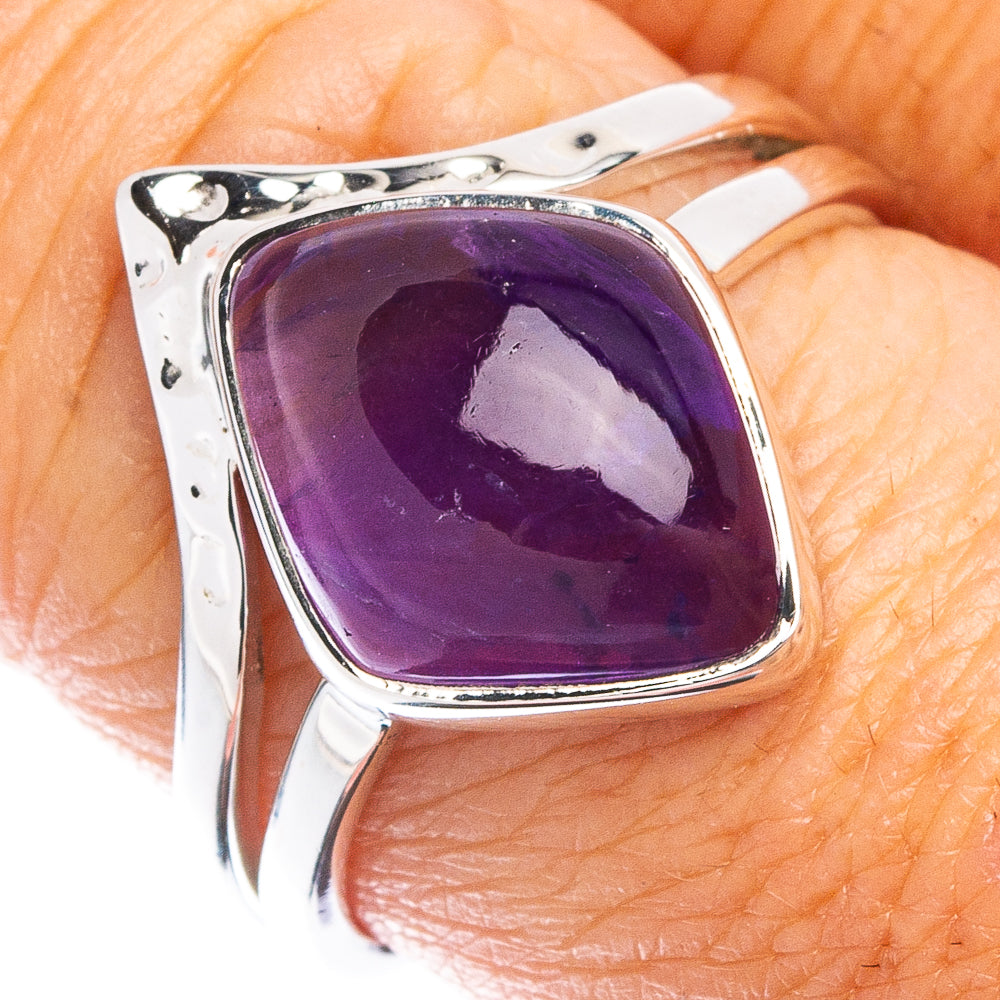 Premium Amethyst Ring Size 8 (925 Sterling Silver) R8034