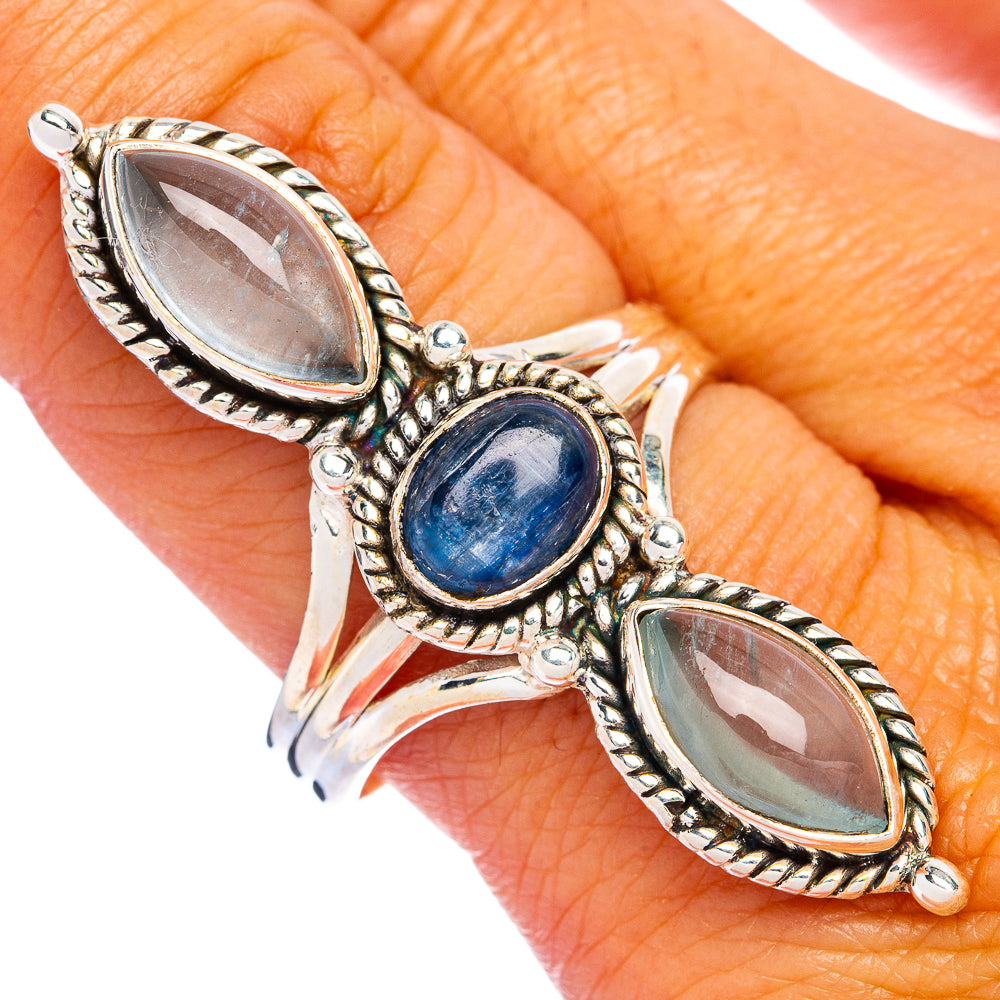 Large Kyanite, Aquamarine Ring Size 100 (925 Sterling Silver) R144495