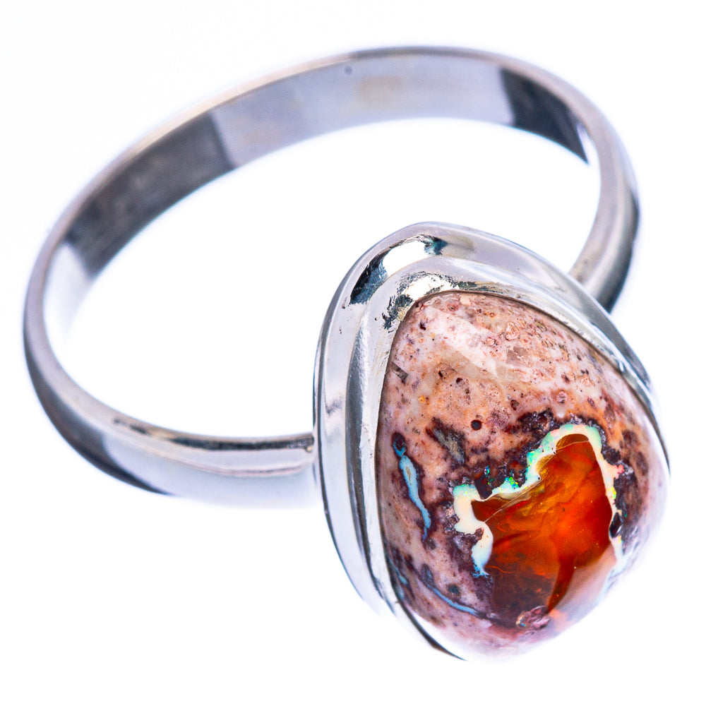 Mexican Fire Opal 925 Sterling Silver Ring Size 10.75 Ana Co R2508
