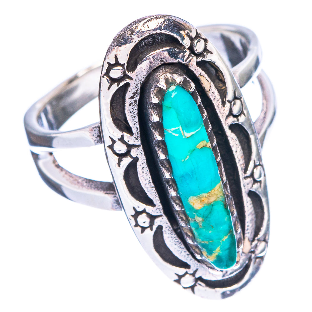 Rare Arizona Turquoise Ring Size 6.5 (925 Sterling Silver) R147037