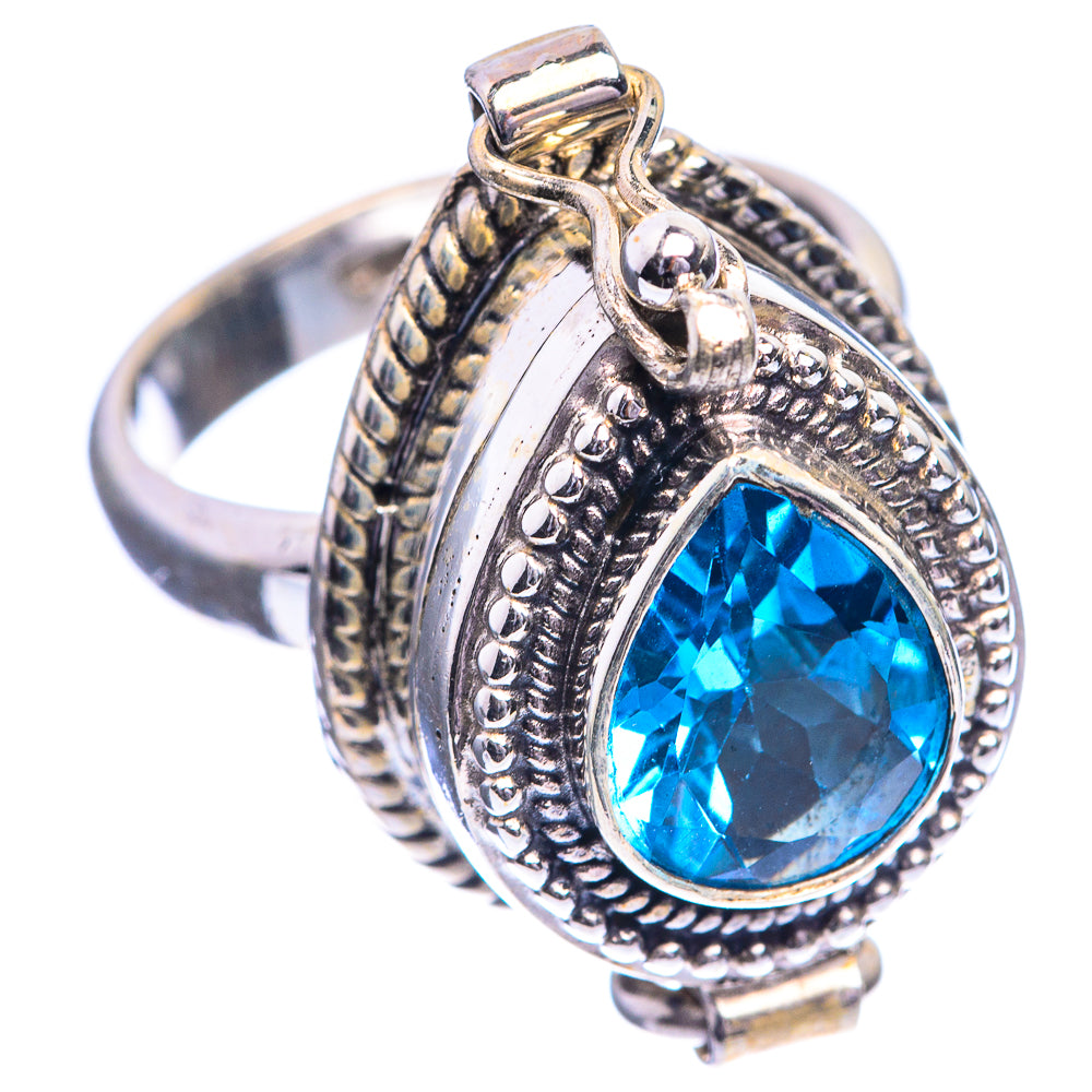 Poison Blue Topaz Ring Size 5.5 (925 Sterling Silver) R143071