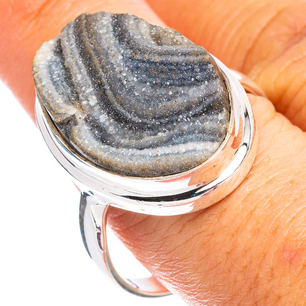 Desert Rose Druzy Ring Size 11 (925 Sterling Silver) R8404