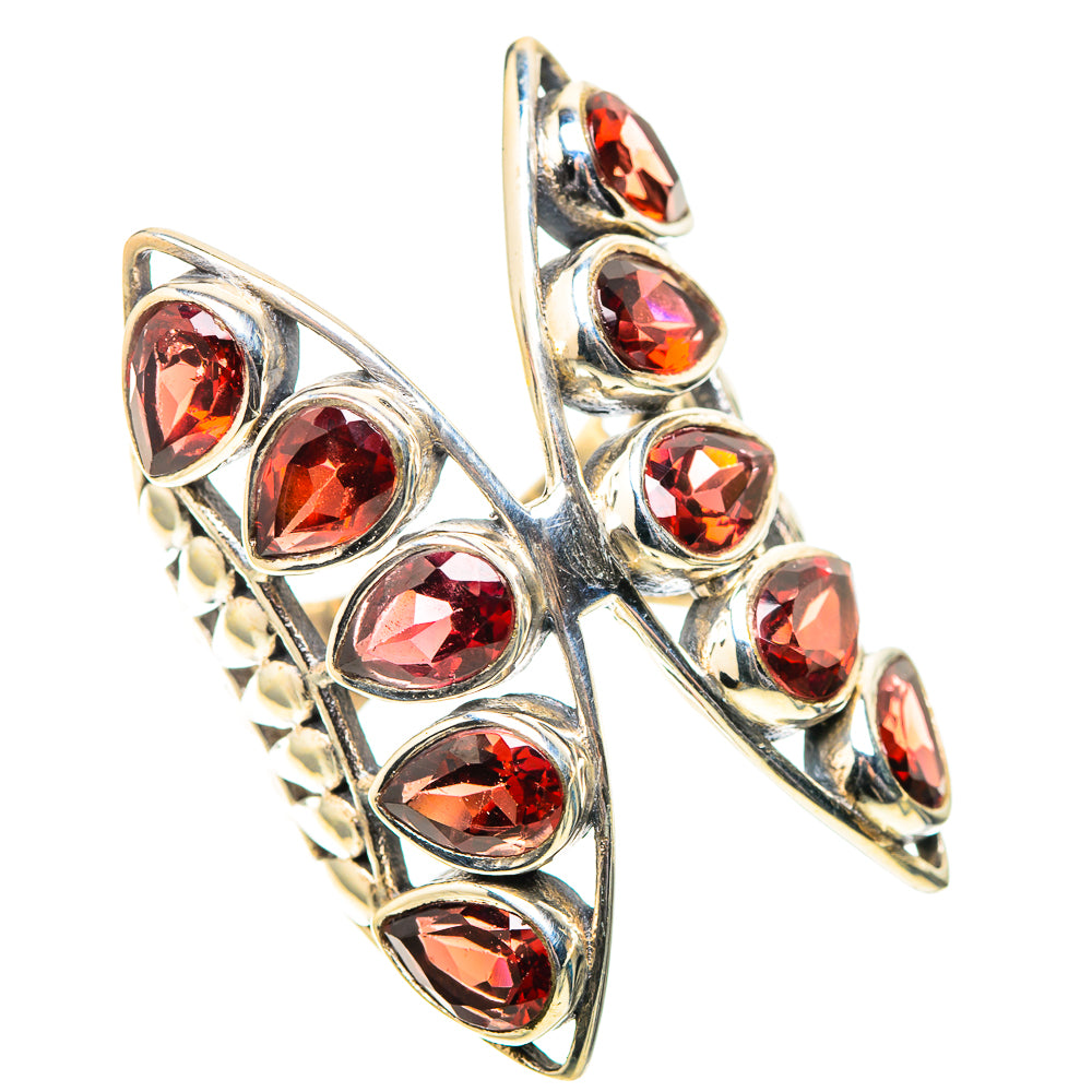 Large Garnet Ring Size 6 (925 Sterling Silver) RING138661