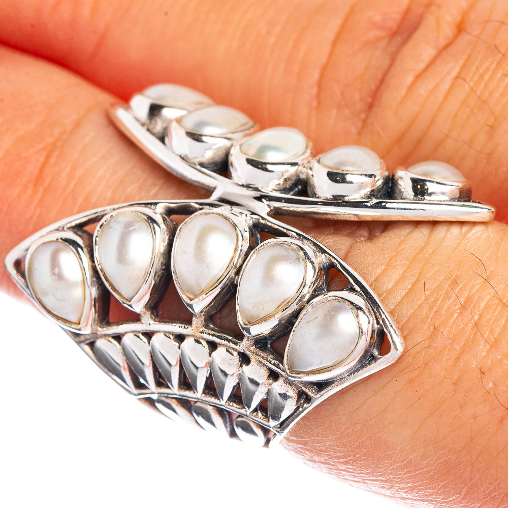 Large Cultured Pearl Ring Size 6.75 (925 Sterling Silver) R144348
