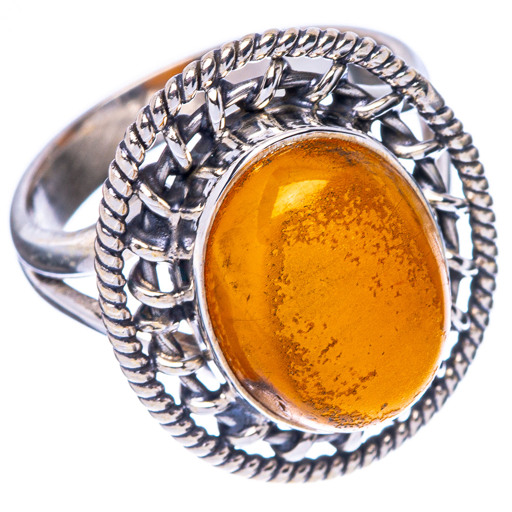 Amber Ring Size 6 (925 Sterling Silver) R2276