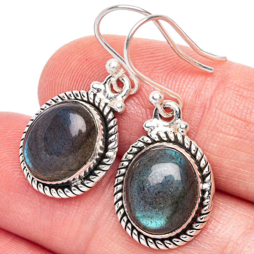 Labradorite Earrings 1 1/4" (925 Sterling Silver) E433302