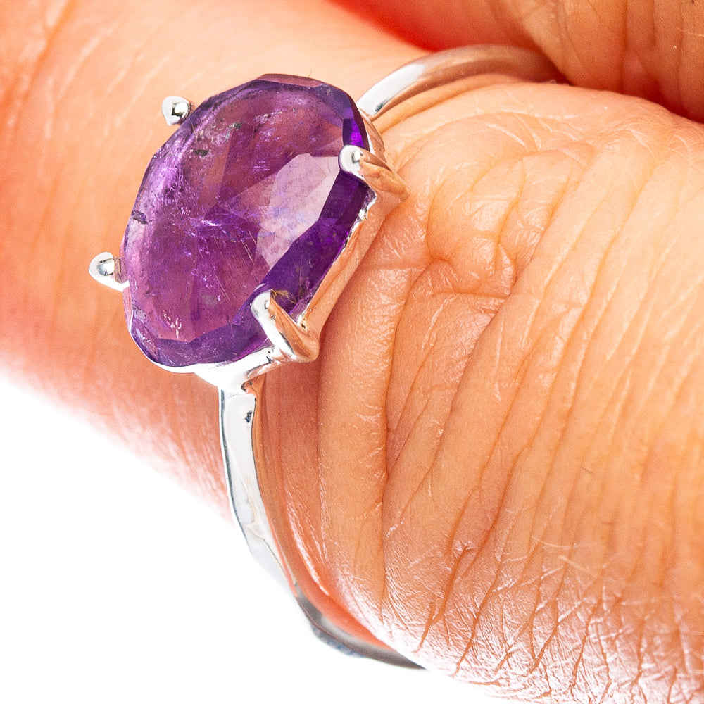 Value Amethyst Ring Size 6.75 (925 Sterling Silver) R7563