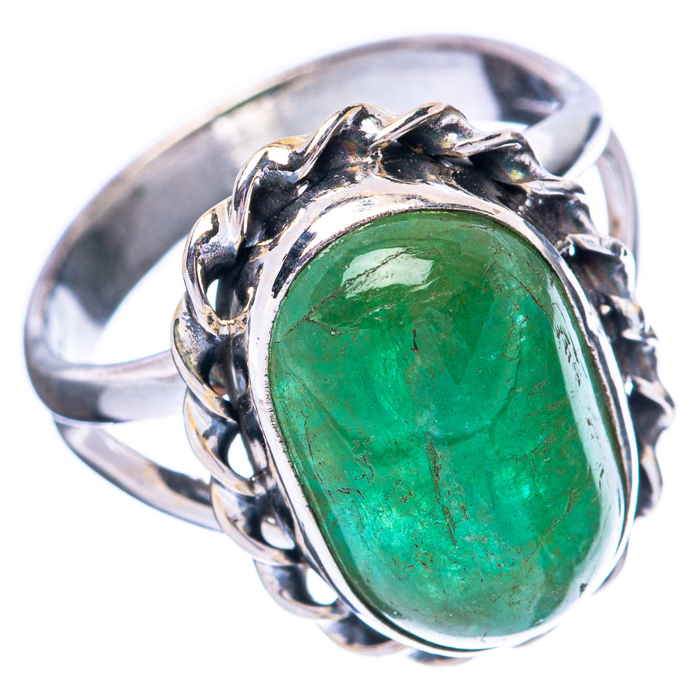 Green Aventurine 925 Sterling Silver Ring Size 6 (925 Sterling Silver) R3844