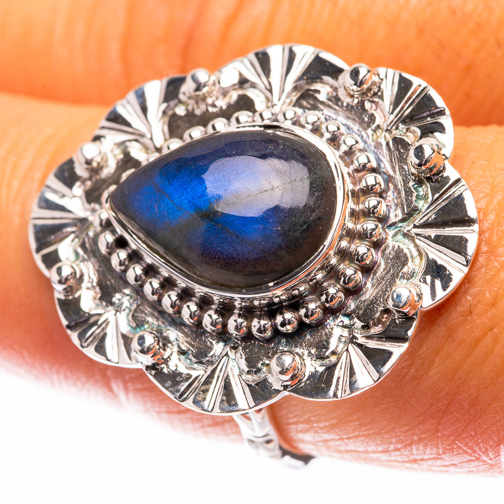 Premium Labradorite Ring Size 8 (925 Sterling Silver) R141834