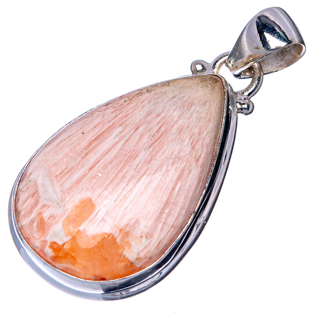 Scolecite Pendant 1 1/2" (925 Sterling Silver) P40779