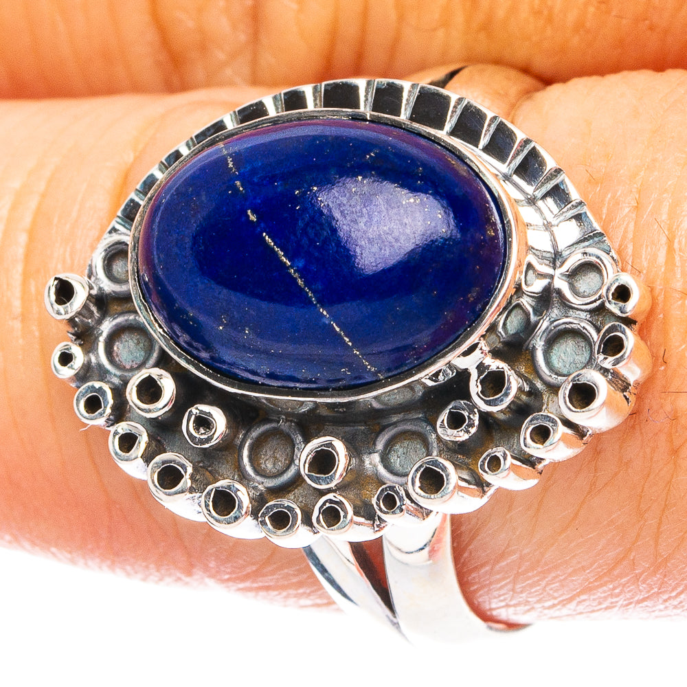Lapis Lazuli 925 Sterling Silver Ring Size 8.75 (925 Sterling Silver) R6139