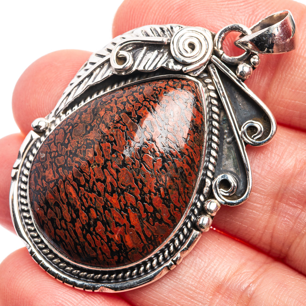 Dinosaur Bone Pendant 1 7/8" (925 Sterling Silver) P38977
