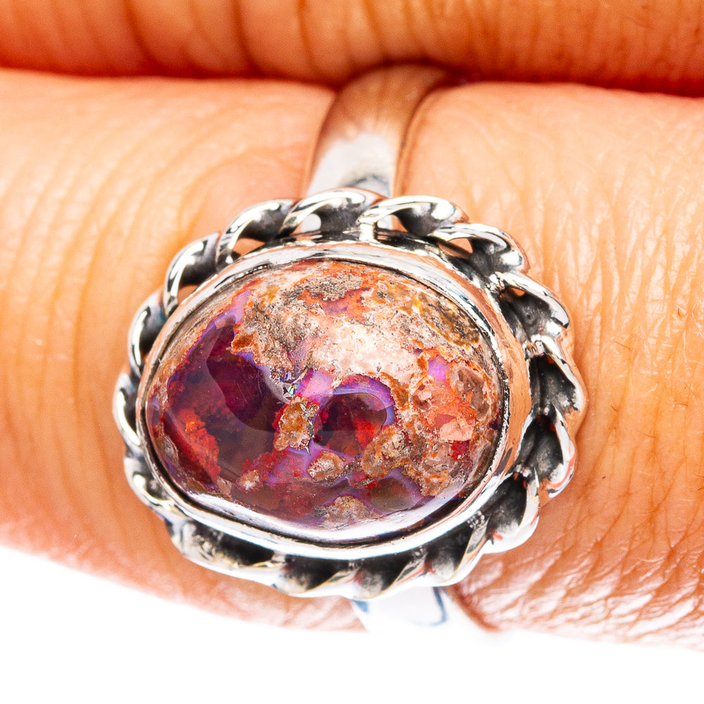 Rare Mexican Fire Opal Ring Size 8 (925 Sterling Silver) R5058