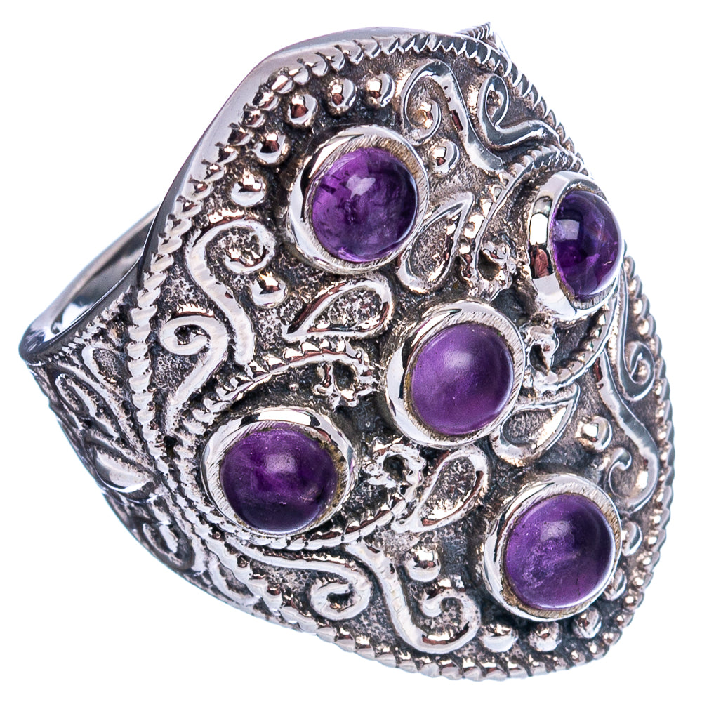 Amethyst Ring Size 6.75 (.925 Sterling Silver)
