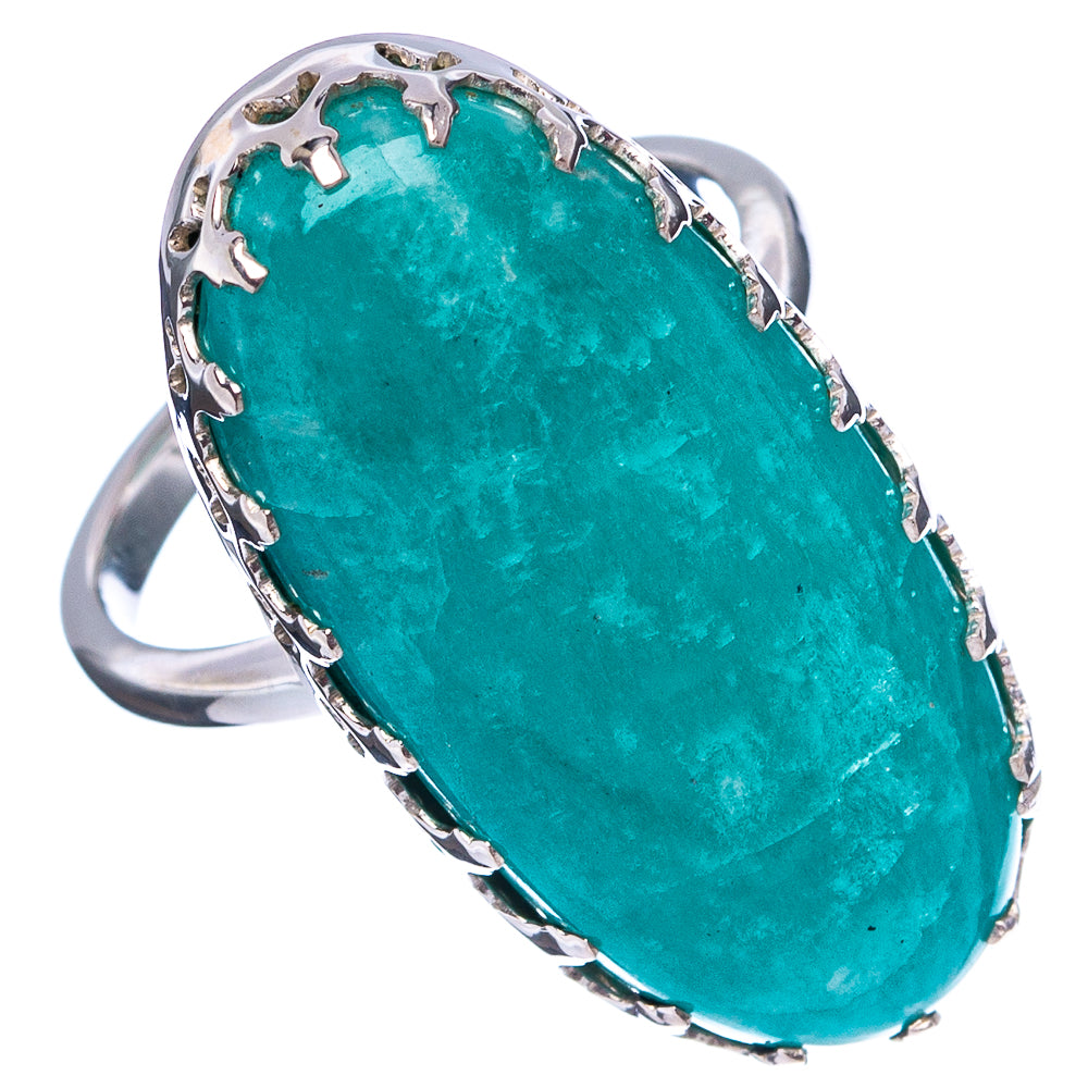 Premium Amazonite Ring Size 6 (.925 Sterling Silver)