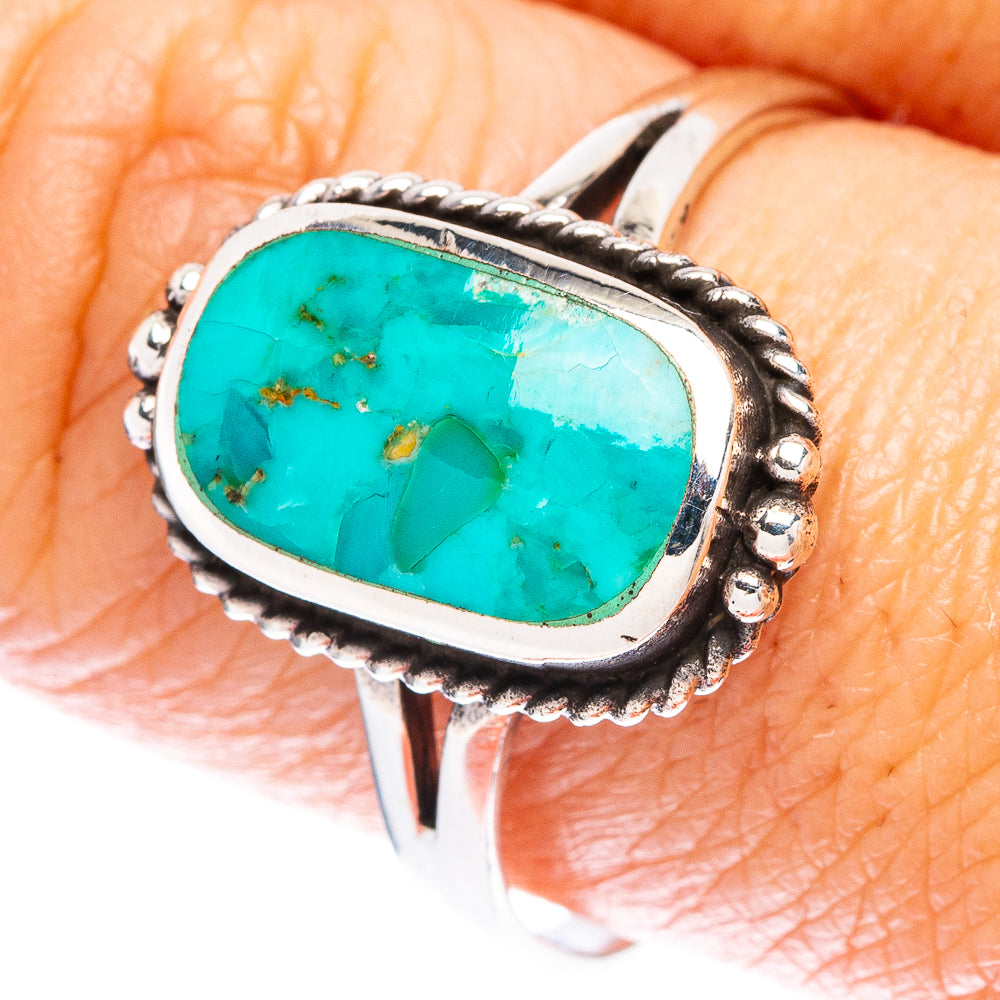 Rare Arizona Turquoise Ring Size 9.75 (925 Sterling Silver) R147036