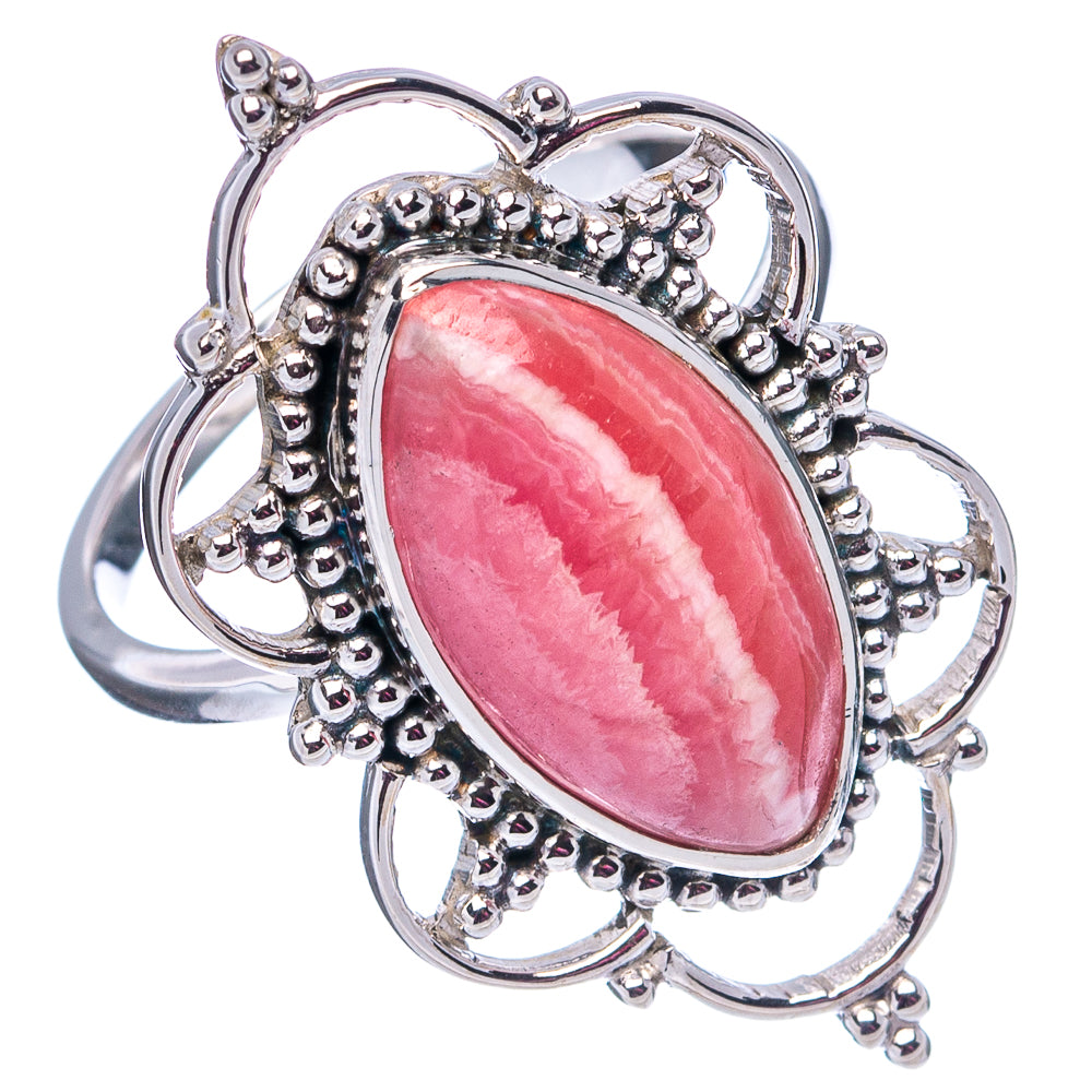 Premium Rhodochrosite Ring Size 8.75 (.925 Sterling Silver)
