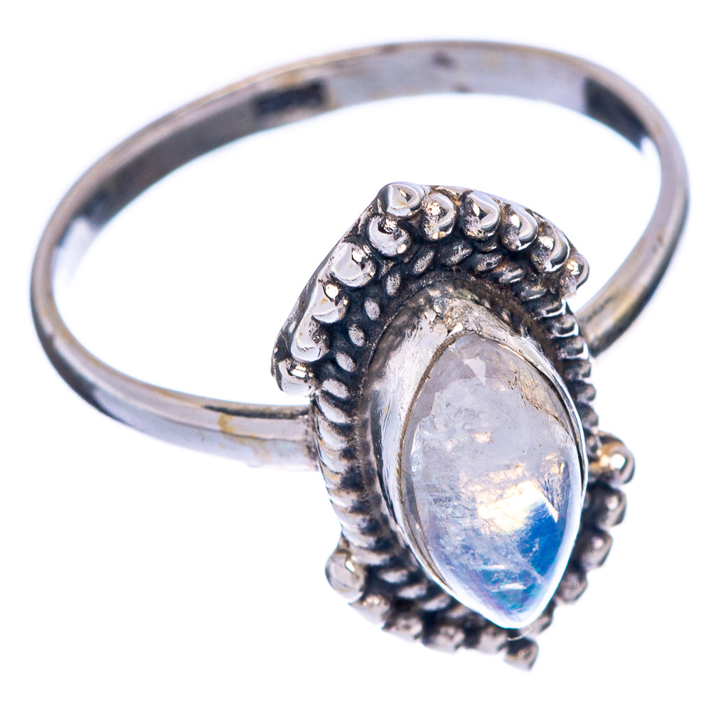 Rainbow Moonstone Dainty Ring Size 6 (925 Sterling Silver) R145673