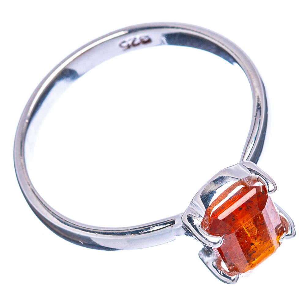 Orange Kyanite Ring Size 8 (.925 Sterling Silver)