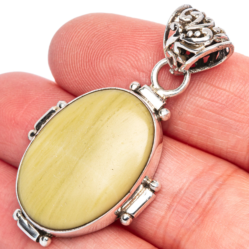Imperial Jasper Pendant 1 3/4" (925 Sterling Silver) P40095