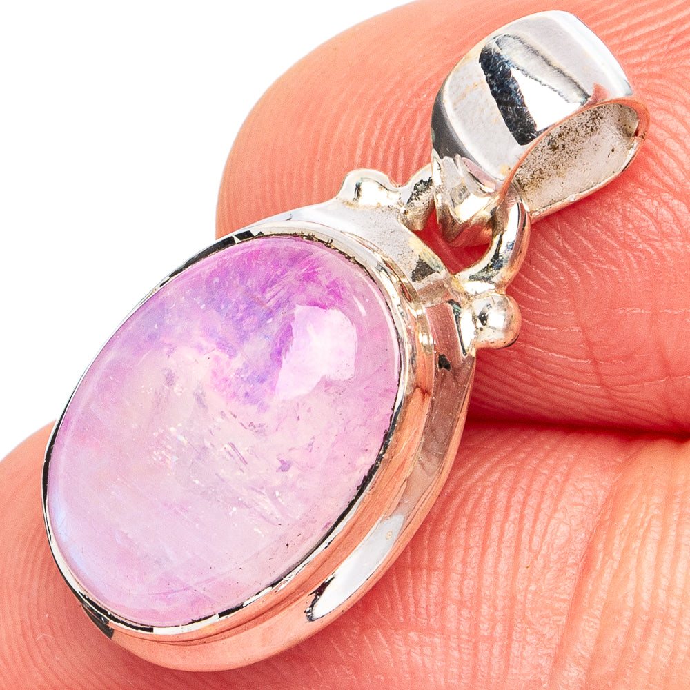 Pink Moonstone Pendant 1" (925 Sterling Silver) P45096