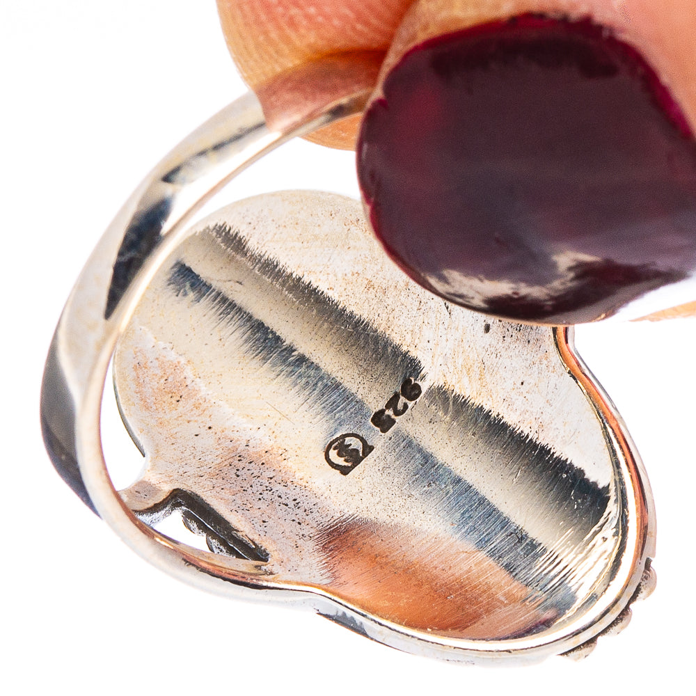 Arizona Turquoise Native Style Ring Size 6.75 (.925 Sterling Silver)