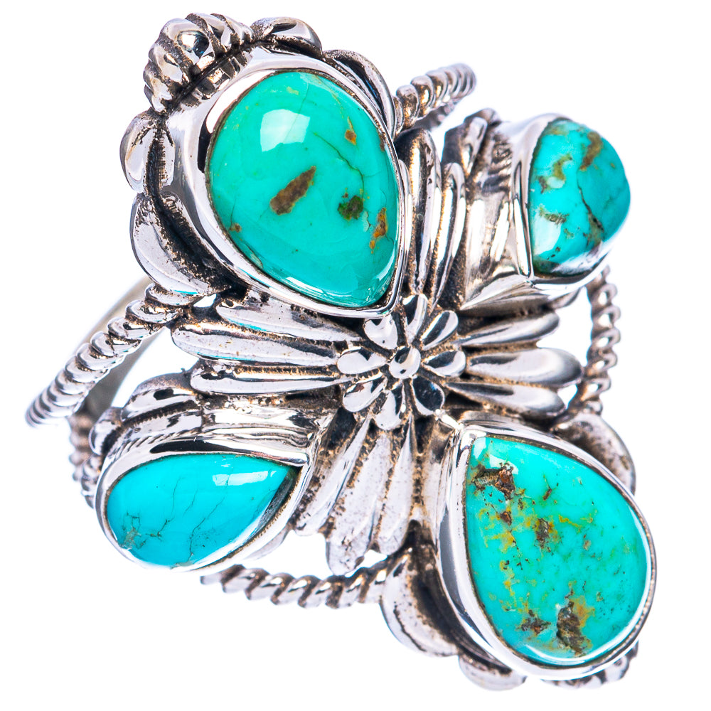 Rare Arizona Turquoise Ring Size 7.5 (925 Sterling Silver) R2861
